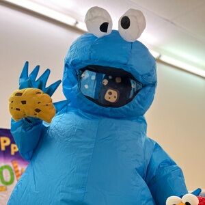 Inflatable Cookie Monster costume